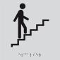 Plaque braille escalier