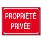 Plaque propriété privée