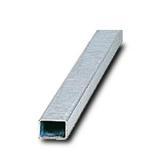 Poteau rectangulaire 40x27 mm en acier galvanisé avec obturateur – Support léger pour panneaux