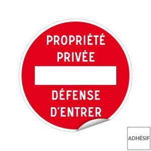 Panneaux de police adhésifs