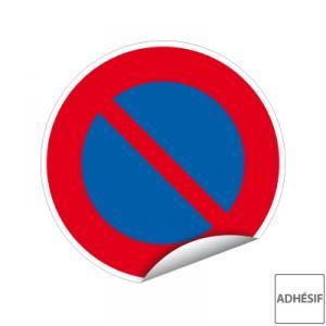 Disque autocollant stationnement interdit