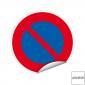 Disque autocollant stationnement interdit