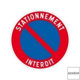 Disque autocollant stationnement interdit