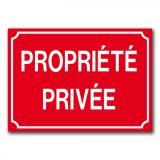 Plaque propriété privée