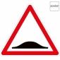 Triangle personnalisable en vinyle adhésif