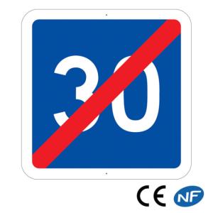 Panneau Fin de vitesse conseillée - C4b