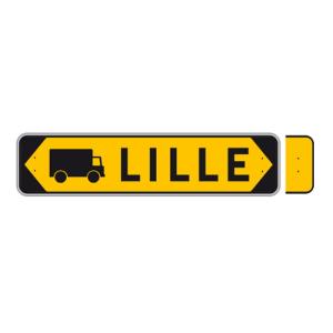 Panneau temporaire Direction KD21
