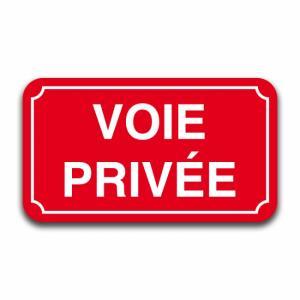 Panneau voie privée