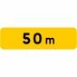 Panonceau temporaire KM1 distance