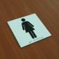 Plaque braille WC femmes