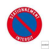 Disque autocollant stationnement interdit