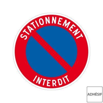 Autocollants stationnement interdit