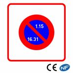 Entrée d'une zone à stationnement unilatéral à alternance semi-mensuelle B6b2