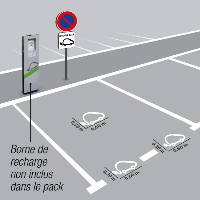 Panneau de parking temporaire - Places de parking