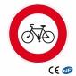 Panneau Accès interdit aux cycles (B9b)