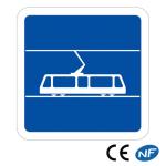 Panneau Arrêt de tramway C7