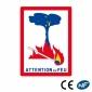 Panneau Attention au feu C3