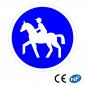 Panneau Chemin obligatoire pour cavaliers (B22c)