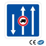 Panneau Conditions de circulation sur la route (C24a ex 1)