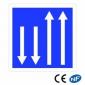 Panneau de Présignalisation d’un créneau de dépassement ou d'une route à chaussées séparées (C29a)