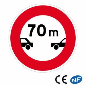 Panneau Distance à respecter B17