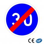 Panneau Fin de vitesse minimale obligatoire (B43)