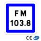 Panneau Fréquence station de radio CE22