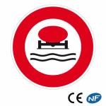 Panneau Interdit aux véhicules de marchandises polluantes (B18b)