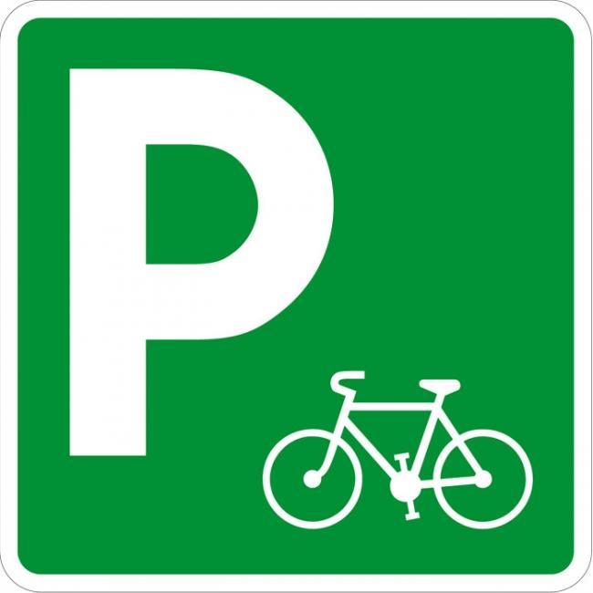 Panneau parking vélos