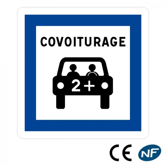 Panneau point de covoiturage CE52, Panneaux de police certifiés, Signalisation d