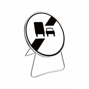 Panneau temporaire Fin d'interdiction de dépasser B34a
