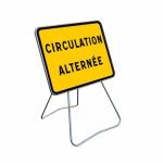 Panneau temporaire KC1 Circulation alternée