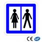 Panneau Toilettes publiques CE12