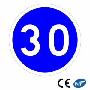 Panneau Vitesse minimale obligatoire (B25)