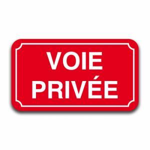 Panneau voie privée