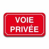 Panneau voie privée