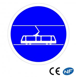 Panneau Voie réservée aux tramways (B27b)