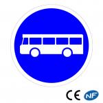 Panneau Voie réservée aux transports en commun (B27a)