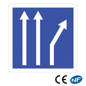 Panneau Voies affectées (C24b ex 2)