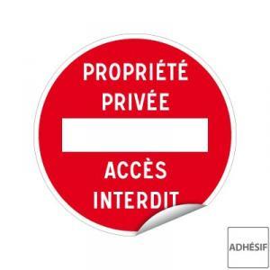 Panneaux de police adhésifs