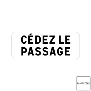 Panonceau Cédez le passage M9c