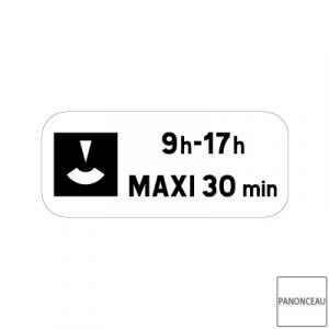 Panonceau de stationnement M6c