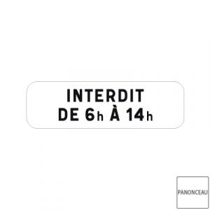 Panonceau de stationnement M6f
