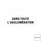 Panonceau M9z - 2 lignes de texte - texte long pour disque