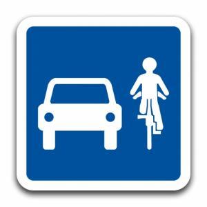 Partageons la route voitures et cyclistes