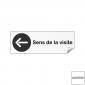 Rectangle autocollant 'Sens de la visite vers la gauche'