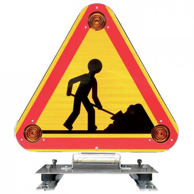 Triflash à LED pour signalisation chantier temporaire