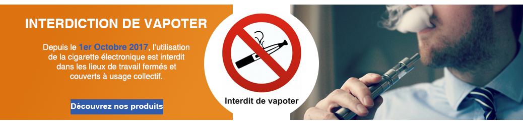 Le vapotage : Interdit au travail